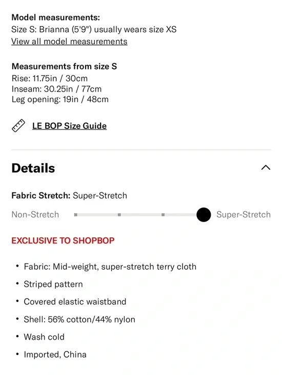 LE BOP | striped wide leg pants - Picture 3 of 3